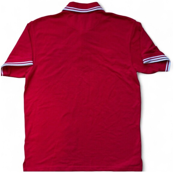 Arsenal FC Futbol UEFA Polo Shirt Men Medium Red Soccer Premier League Logo - Picture 2 of 9